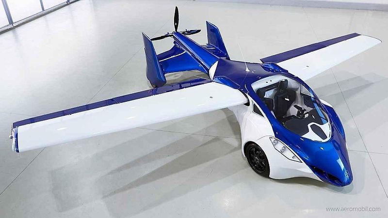 Předpokládaný design nové verze „létajícího automobilu“ od firmy AeroMobil.