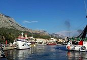 Chorvatské město Makarska.