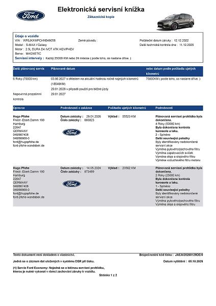 Ford S-MAX 2.5 HEV ST-Line 7 míst - fotka 53 z 70