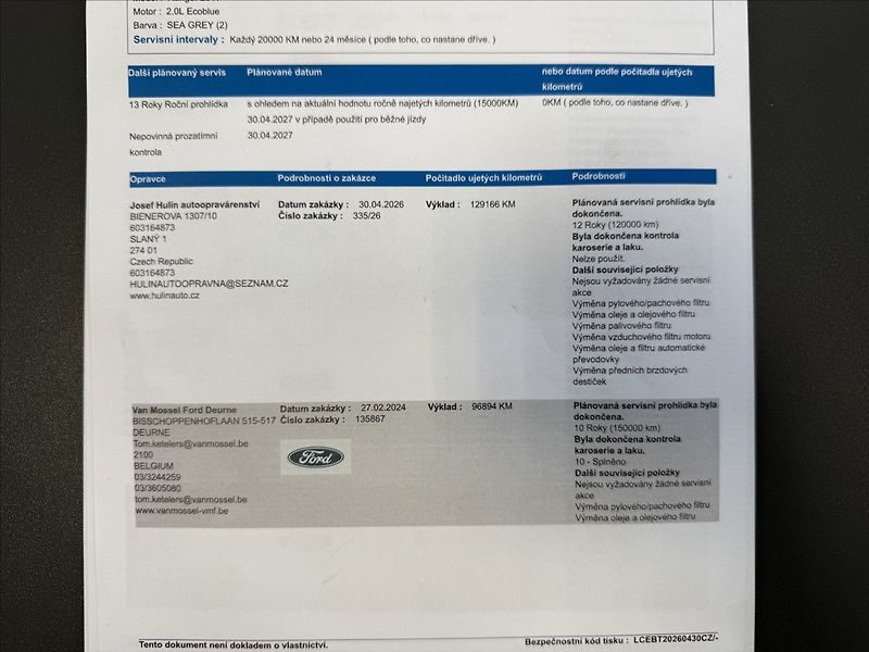 Ford Ranger 2,0 Wildtrak,AT,1maj,po servis - fotka 35 z 35