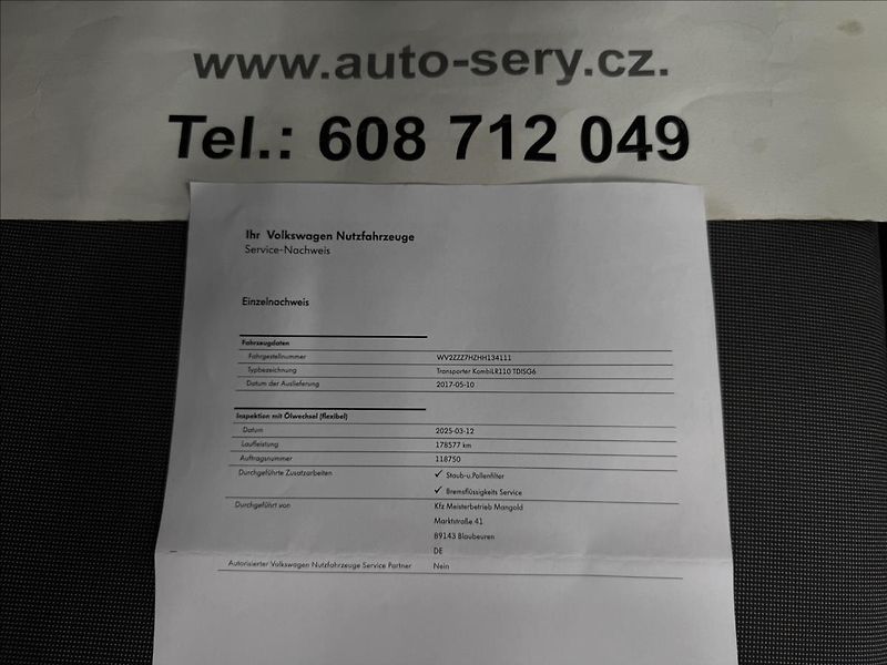 Volkswagen Transporter 2.0TDI 110kW KOMBI 8MÍST LONG - fotka 37 z 37
