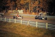 Mario Andretti s monopostem Parnelli při Velké ceně USA ve Watkins Glen. Na snímku je s Patrickem Depaillerem.