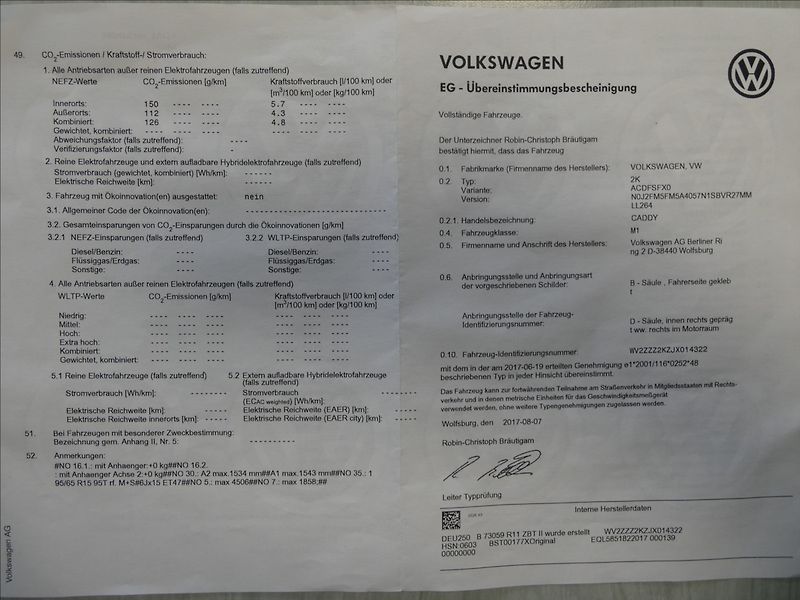 Volkswagen Caddy 2,0 TDi 1.majitel,závěs,tempom - fotka 48 z 49
