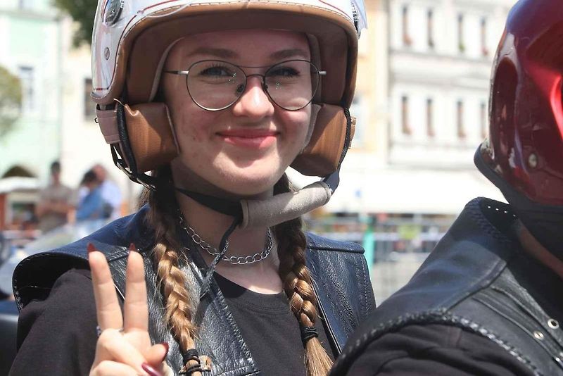 Setkání nadšenců a majitelů motocyklů Indian z celého světa v Českých Budějovicích.