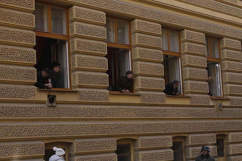 Na ulici třída Kapitána Jaroše v Brně se natáčel film Gerta Schnirch.