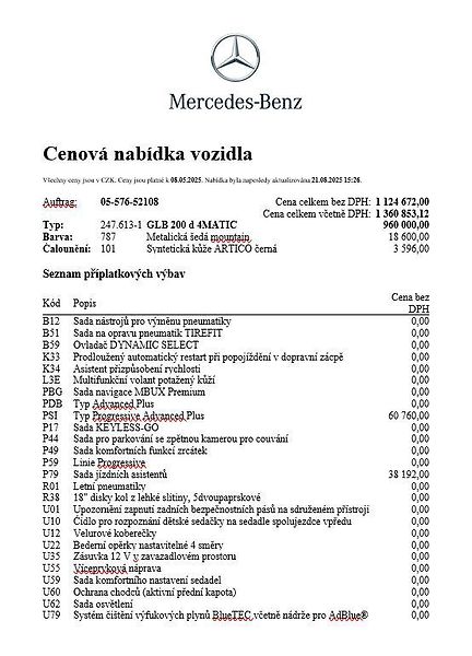 Mercedes-Benz GLB (2025) 200 d 4MATIC - fotka 27 z 29