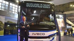 Claudio Passerini na veletrhu Bussworld.