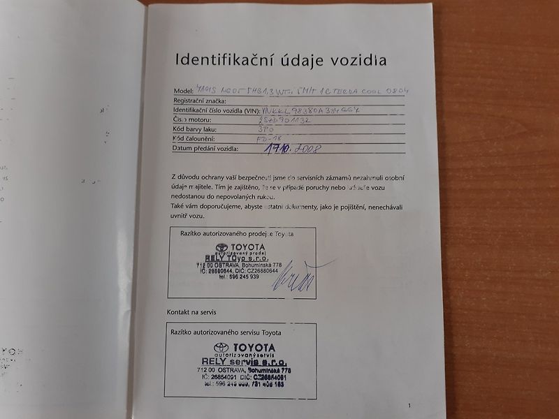 Toyota Yaris (2008) 1.3 i KLIMA ČR - fotka 24 z 27