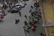 Štědrodenní motorkářská vyjížďka se srazem na Karlově náměstí v Kolíně.