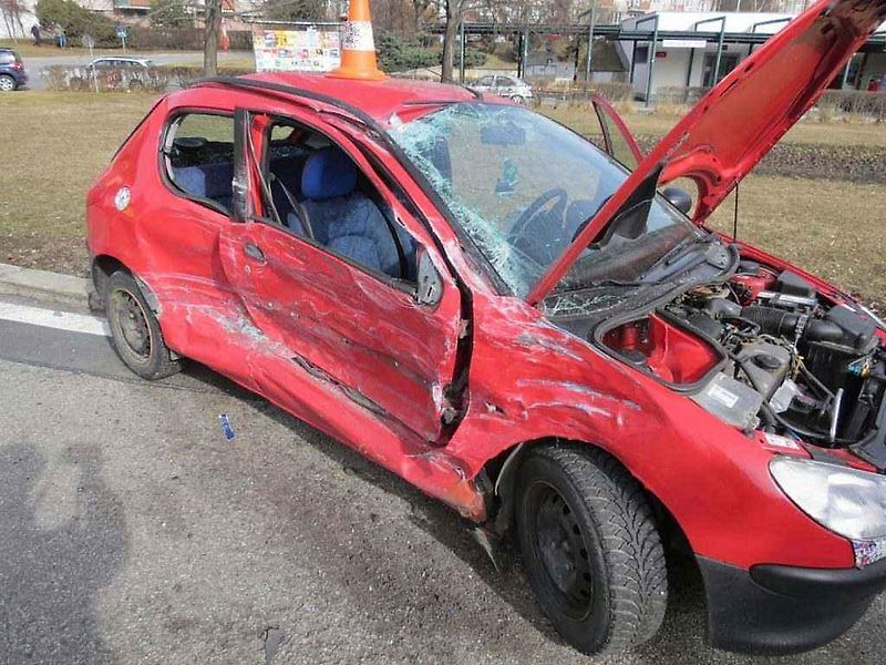 Nehodu zachytila kamera v kabině kamionu.