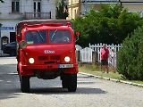 Přehlídka veteránů na Arnice v Mariánských Lázních. Tatra T 805 hasičský valník