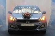 Miliontý vůz vyrobili v nošovické automobilce Hyundai. Při této příležitosti se ve čtvrtek konala v Nošovicích slavnost.