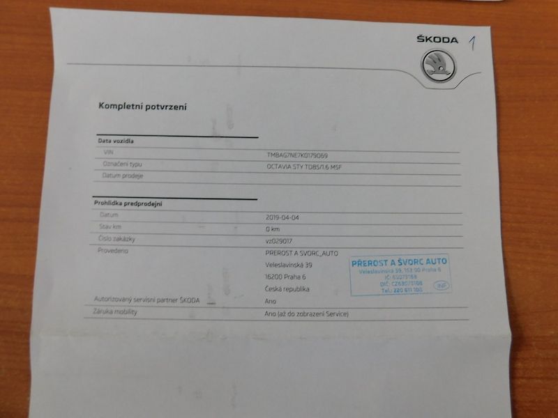 Škoda Octavia (2019) III 1.6 TDi ČR - fotka 32 z 36