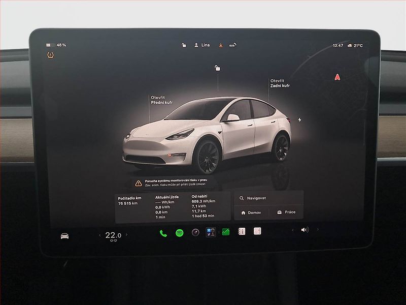 Tesla Model Y (2022) Long Range AWD 79kWh, SoH 91% - fotka 11 z 31