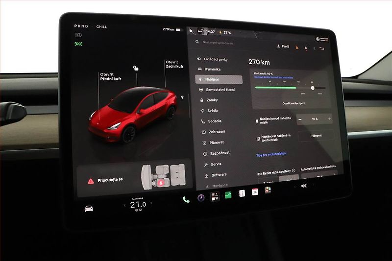Tesla Model Y (2022) Long Range AWD 79kWh, SoH 92% - fotka 18 z 20