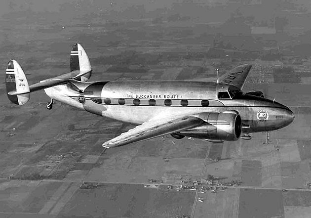 Letoun Lockheed 18 Lodestart., zdroj: Wikimedia Commons, Bill Larkins, CC BY-SA 2.0