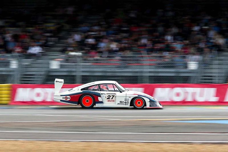 Speciálně postavené Porsche 935, zkonstruované hlavně pro vytrvalostní závod 24 hodin Le Mans v roce 1978, které dostalo přezdívku Moby Dick.