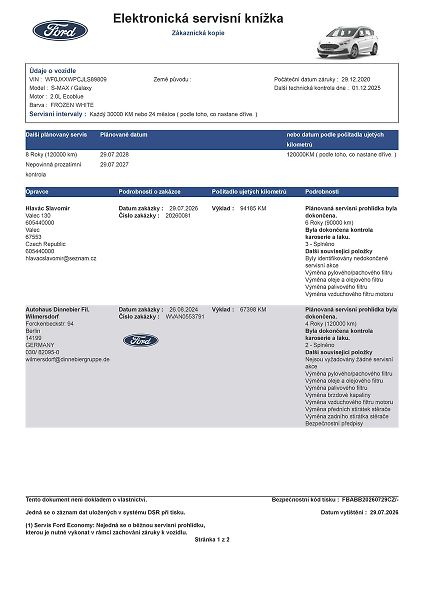 Ford S-MAX 2.0 EB Titanium LED manuál - fotka 48 z 58