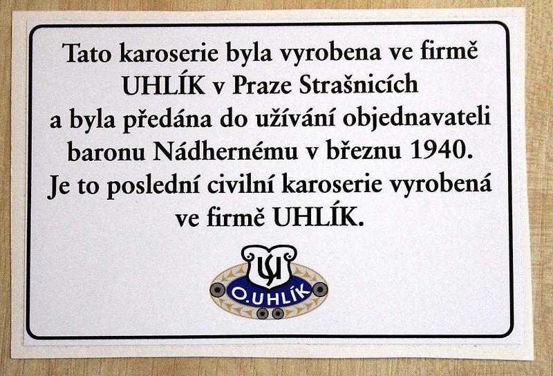 Nádherně zrekonstruovaná Tatra 57B roadster s karosérií od firmy Odřich Uhlík z Prahy Strašnic.