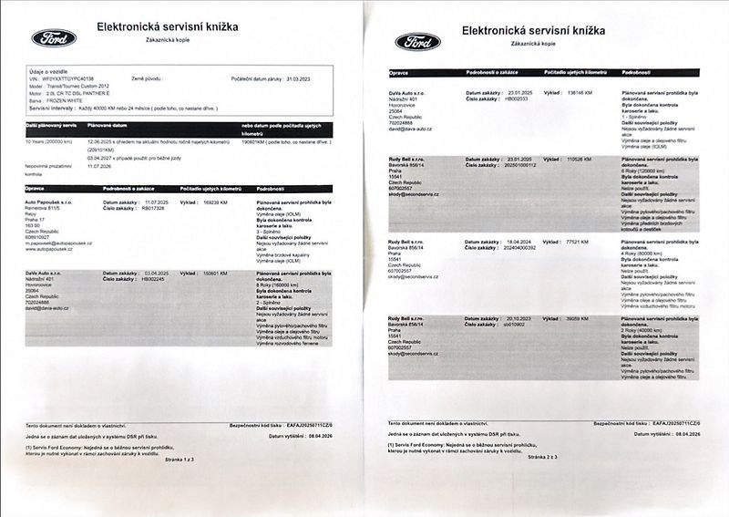 Ford Transit Custom 2,0 TDCi L1H1 DPH 1.maj ČR - fotka 49 z 50