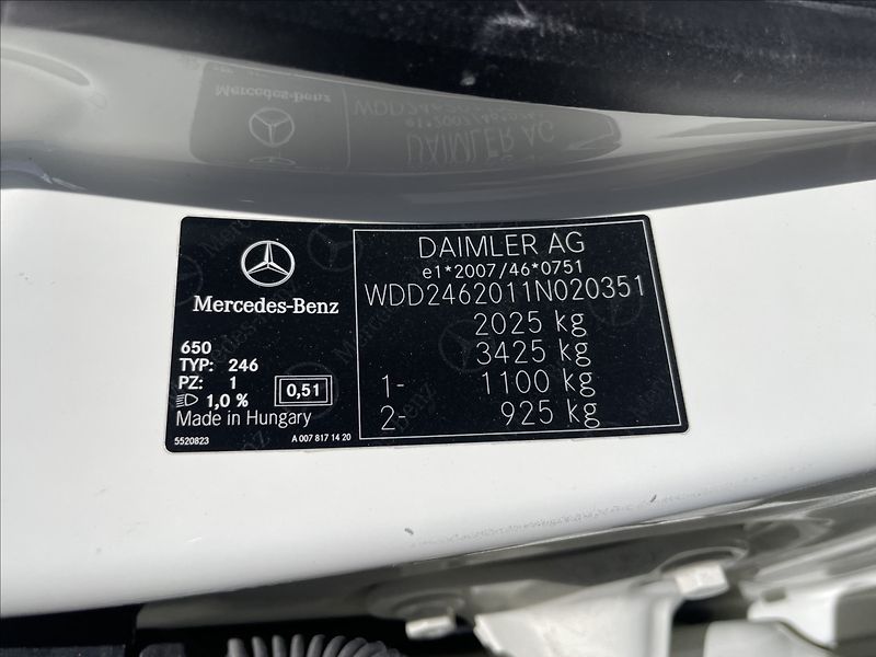 Mercedes-Benz Třídy B 1,8 200CDi 100kw Automat, Kůže - fotka 24 z 34