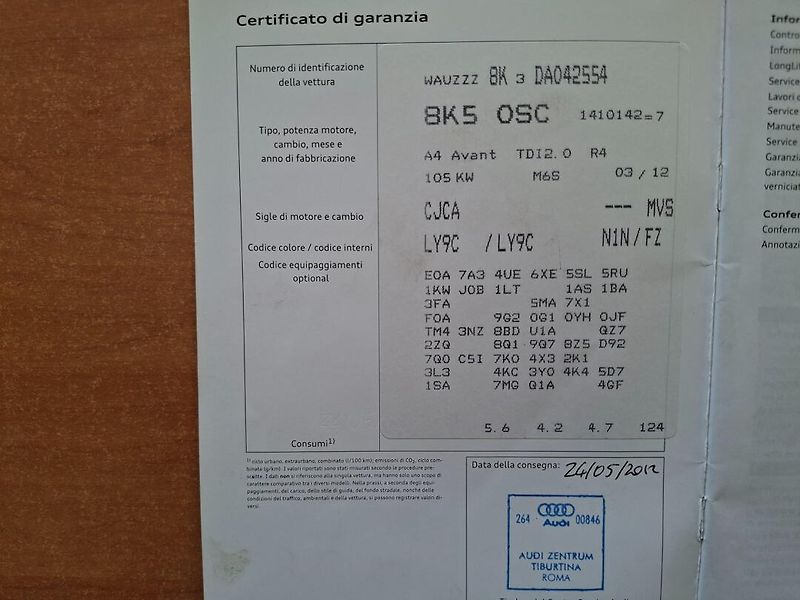 Audi A4 (2012) 2.0TDi 105kW 6MAN -SERVISOVÁNO - fotka 26 z 26