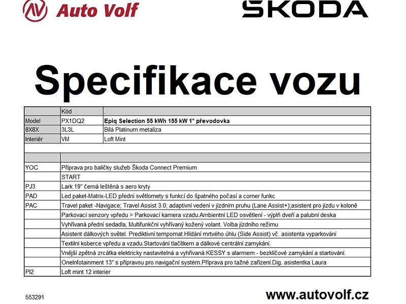 Škoda Epiq Edice Start (Selection) 55kWh - fotka 2 z 2