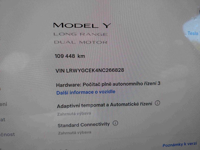 Tesla Model Y (2022) AWD Long Range  ACC  LED  NAVI - fotka 8 z 11