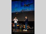 EisKing TOUR v Multifunkční aule Gong, 1. března 2026, Ostrava. Český akrobatický pilot Martin Šonka.