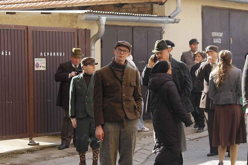Na ulici třída Kapitána Jaroše v Brně se natáčel film Gerta Schnirch.