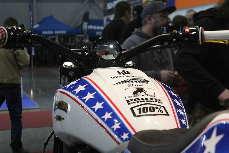 Na brněnském výstavišti si můžou návštěvníci prohlédnout i unikátní motorku Indian Challneger RR.