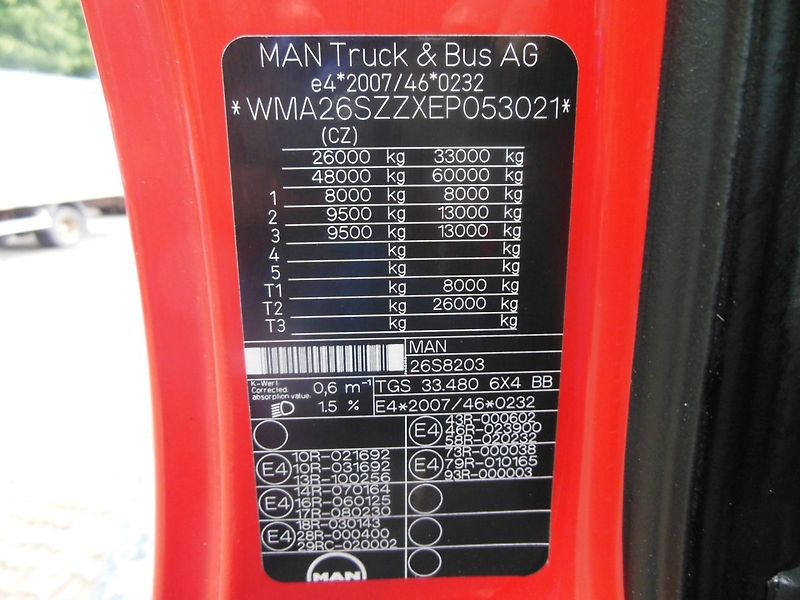 MAN TGS 33.480, 6x4, Bordmatic, Retard - fotka 36 z 37