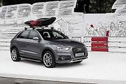 Audi Q3 upravené pro dobrodružství v přírodě - součástí výbavy je třeba i stan.