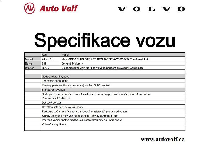 Volvo XC60 PLUS BRIGHT T8 RECHARGE AWD 33 - fotka 2 z 13