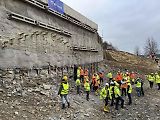 Proražení tunelu Homole na D35.