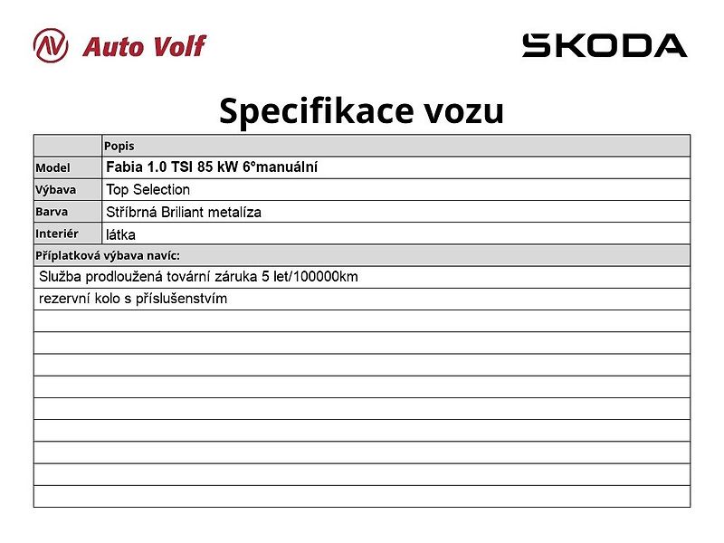 Škoda Fabia (2024) Top Selection 1.0 TSI 85 kW 6° - fotka 6 z 31