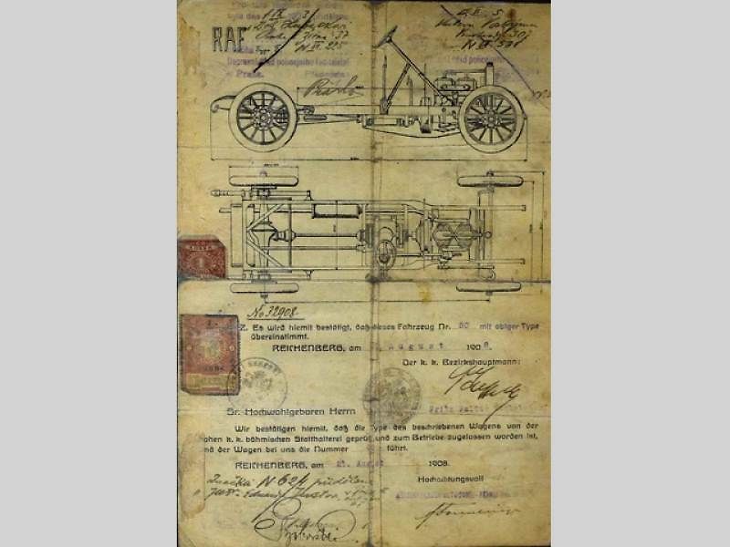 Továrna RAF během návštěvy arcivévody Leopolda