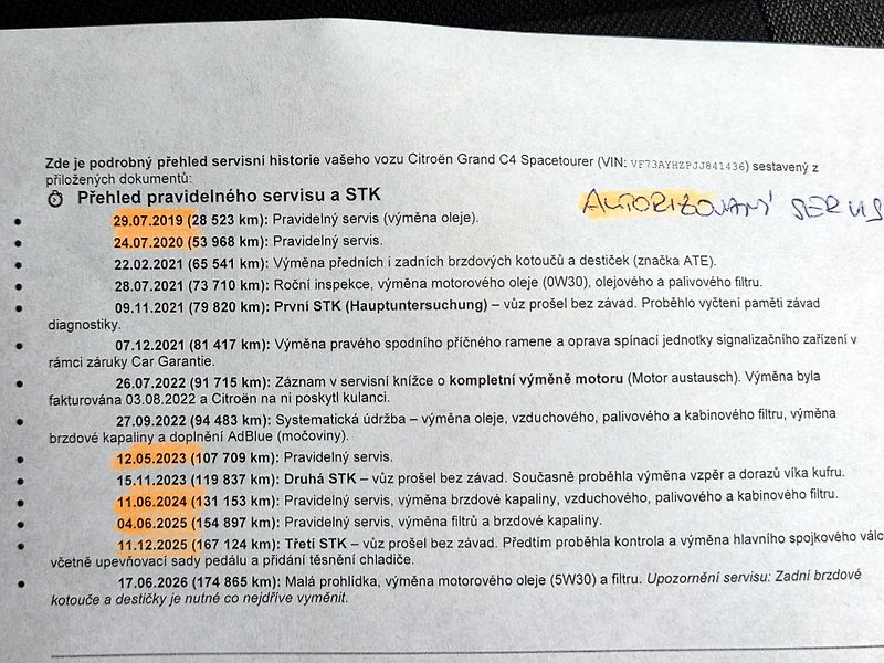 Citroën Grand C4 SpaceTourer 1,5 bHDi 7m SERVISNÍ KNÍŽKA - fotka 10 z 52