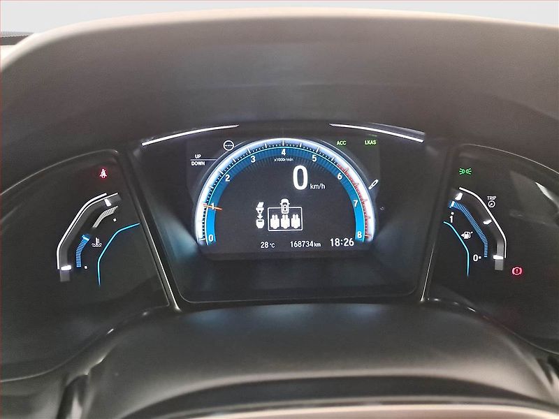 Honda Civic (2018) 1.0 VTEC Turbo, Kůže, Navi - fotka 11 z 17