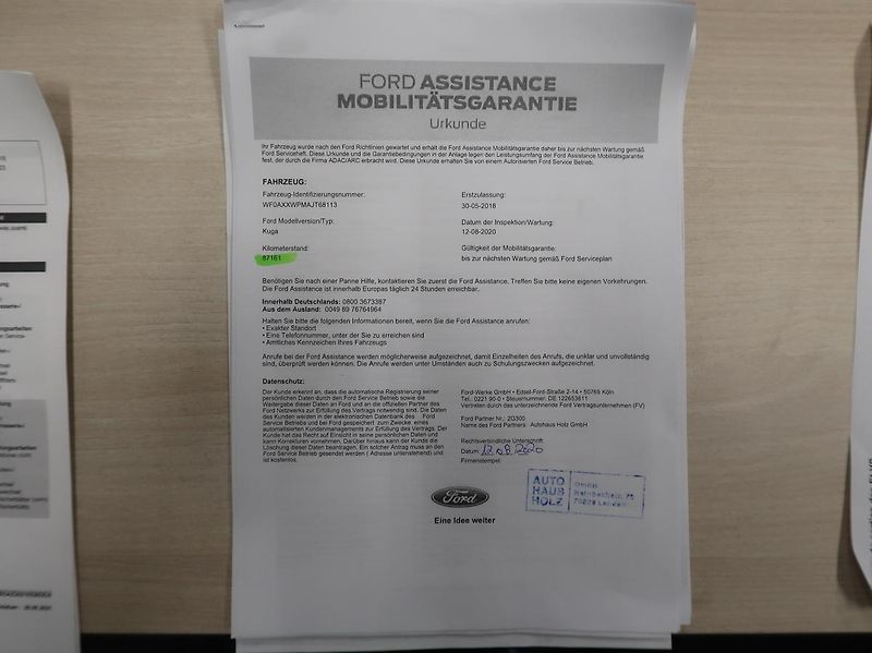 Ford Kuga (2018) 2,0TDCi,110kw,AP,4x4,18ALU - fotka 22 z 36