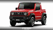 Neoficiální ilustrace Suzuki Jimny ve variantě pick-upu.