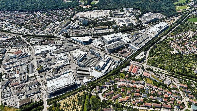 Původní část areálu firmy Porsche ve Stuttgartu