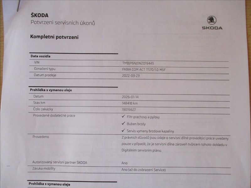 Škoda Fabia 1,0 TSI, klima,servis,DPH,CZ, - fotka 29 z 29