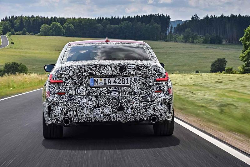 BMW 3 (2018) při testování na Nürburgringu