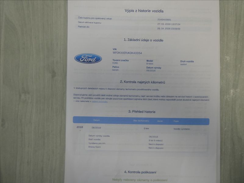 Ford B-MAX 1,0 EcoBoost 74kW,2xkola,servi - fotka 41 z 47