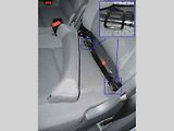 Systém uchycení dětské autosedačky Isofix.