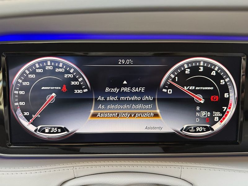 Mercedes-Benz Třídy S V8 4MATIC LONG, WEBASTO, PANO - fotka 21 z 28
