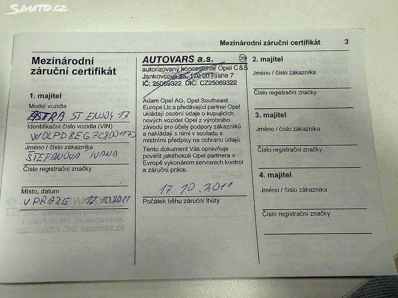 Opel Astra 1.7 CDTi 81kW - fotka 33 z 38