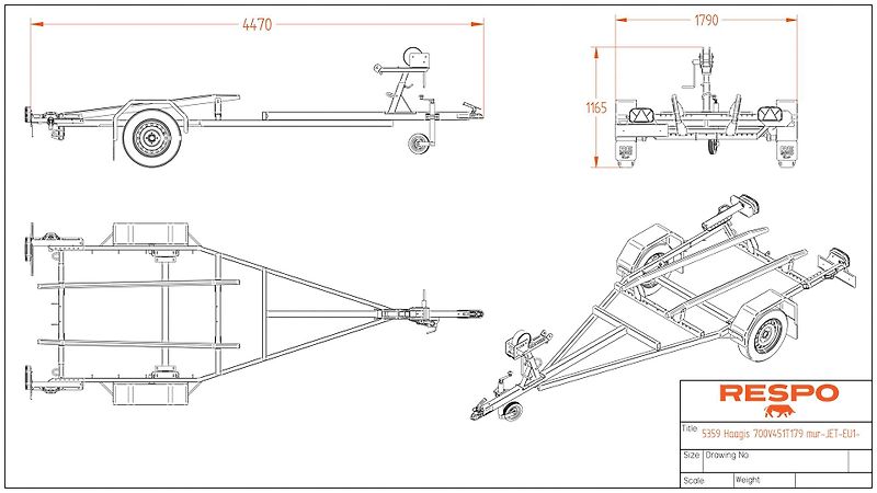 Respo (2026) T179 pro vodní skútr, 400 cm - fotka 7 z 9