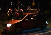 Stovky nazdobených a svítících aut projely centrem Prostějova při Vánoční jízdě 2023.